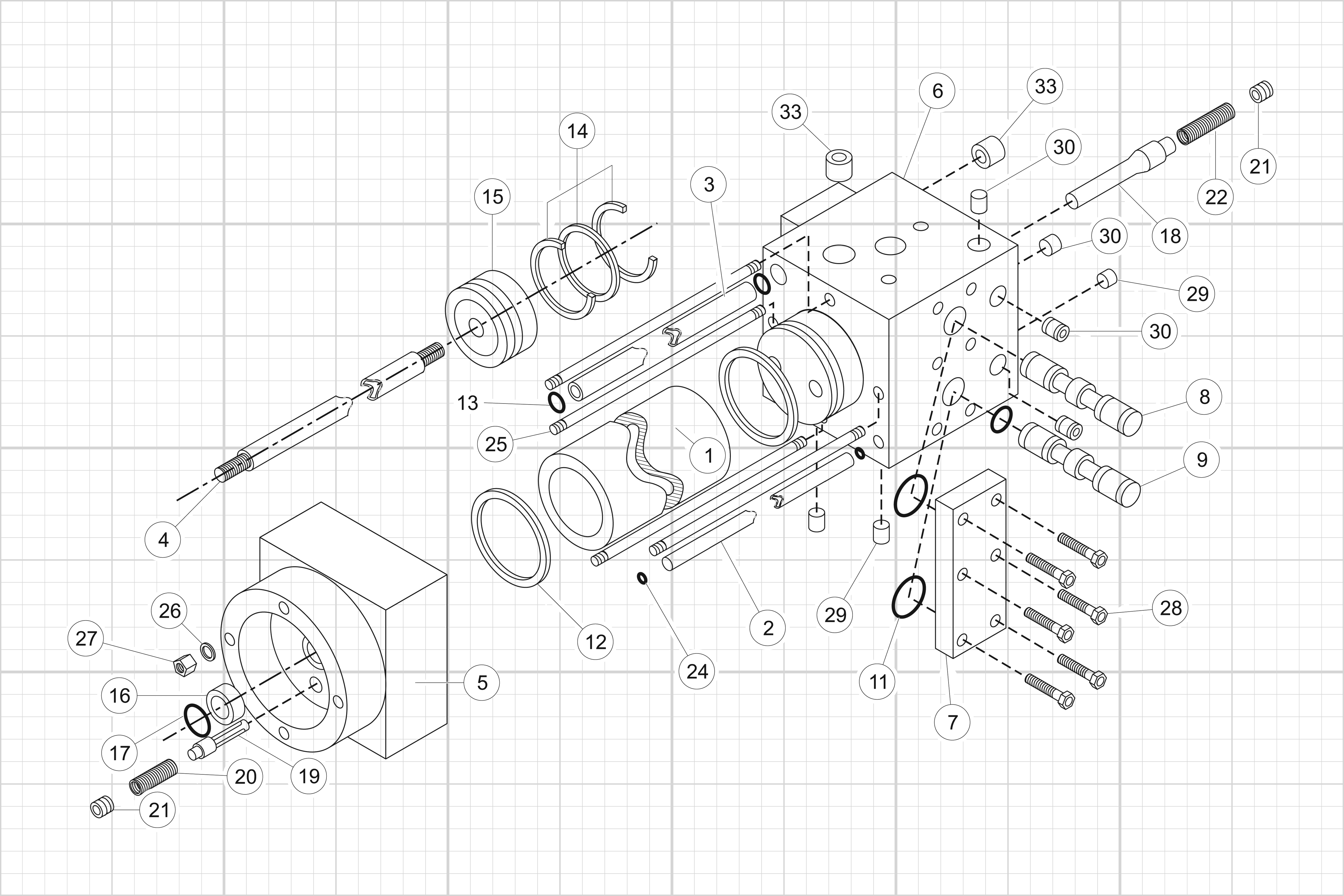 Drawing for Powerhead Unit